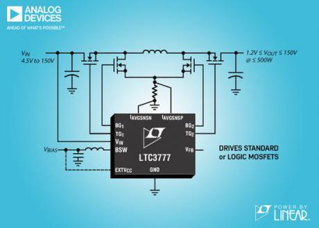 Alsidig 4-switch synkron buck-boost DC/DC controller