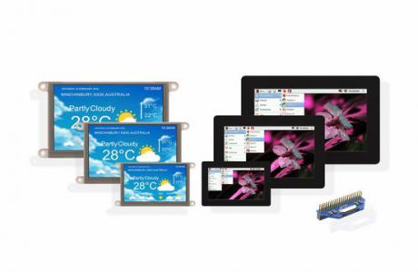 Touchscreen displays til Raspberry Pi-familien