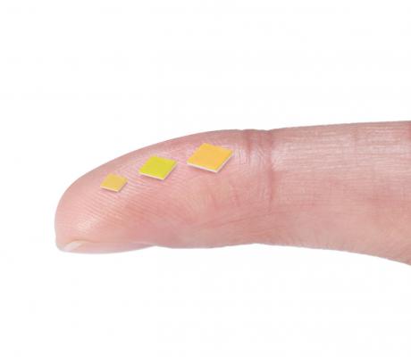 Chip-scale LEDs med højste lysudbytte pr. watt
