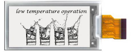 E-paper display opererer problemfrit under frysepunktet