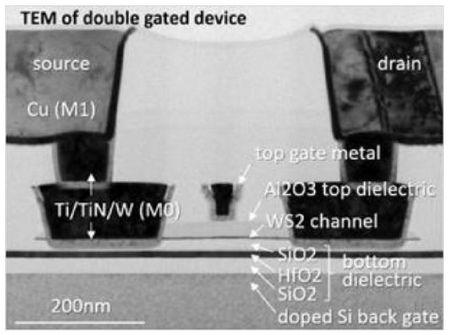Direkte 'vækst' af 2D-materiale på 300nm wafers