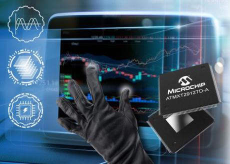 Touchscreen controller til store automotive displays