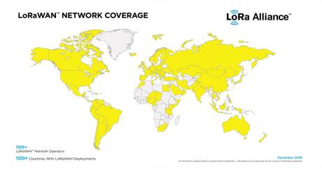 Der er nu over 100 LoRaWAN netværksoperatører