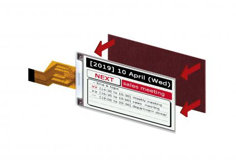 Robuste e-paper displays med tre farver