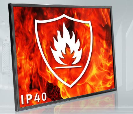 Monitor med fremragende brand-beskyttelse