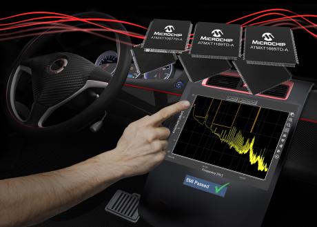 EMI-kvalifikation af automotive touchscreens med nye kapacitive touch controllere