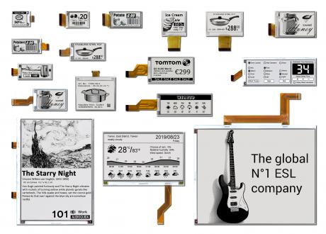 Fuldt program sort/hvide e-paper displays