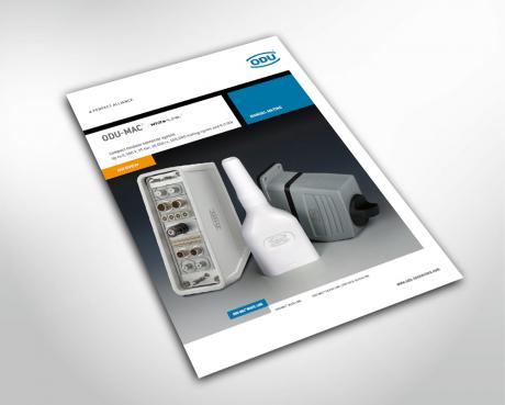 White-Line brochure viser vejen til innovative ODU-MAC konnektorer