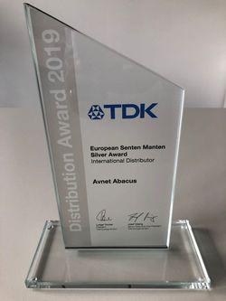 Avnet Abacus vinder 'TDK European Distribution Award' for tredje år i træk