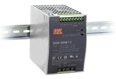 480W DIN-skinne DC/DC konverter 