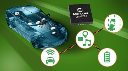 100BASE-T1 Ethernet PHY i 5x5mm pakning