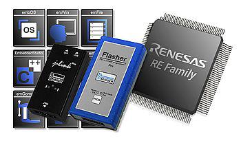 Komplet økosystem til Renesas RE MCU'er