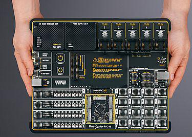 Universielt udviklingsboard til alle Microchip PIC microcontrollere