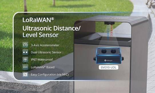 LoRaWAN-baseret ultralyds afstands- og niveausensor