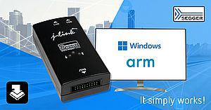 SEGGER J-Link software er nu tilgængelig for Microsoft Windows til Arm