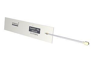 Antenne på et fleksibel print til brug i 410/450 MHz-frekvensbåndene