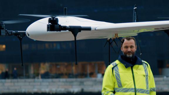 Nyt droneprojekt mellem TDC Erhverv og Falck skal redde menneskeliv