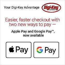 Digi-Key tilbyder nu betaling med Google Pay og Apple Pay