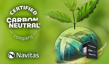 Navitas bliver verdens første 'CarbonNeutral' certificerede halvlederfirma