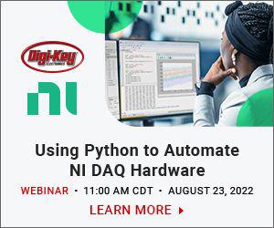 Digi-Key og NI afholder webinar  om brug af Python sammen med DAQ hardware