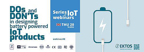 Webinar med fokus på batteriforsyning af IoT-enheder