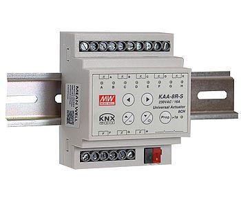 8-kanals relæ-kontakt til KNX datasikkerheds-system