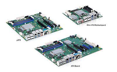 Kompakte motherboards med 13. generations Intel Core processorer