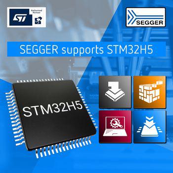 SEGGER understøtter ST’s nye STM32H5 MCU serie