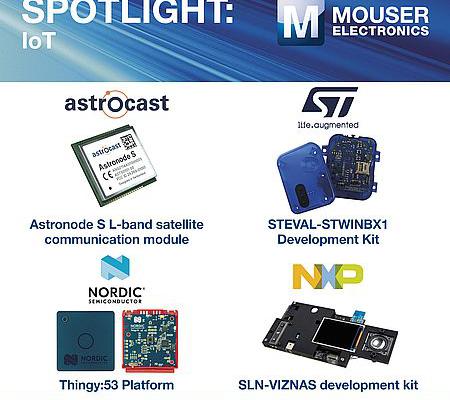Mouser tilbyder stort program af IoT udviklingskit