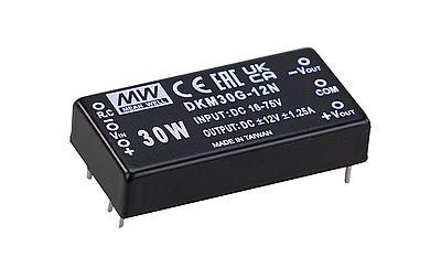 30W isolerede DC/DC-konvertere i kompakt DIP-pakning