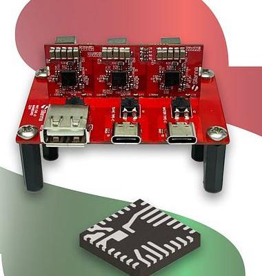 High-density evalueringsboard til 65W multiports hurtigladere