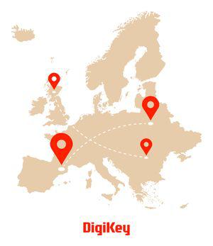 DigiKey understøtter nu direkte leverancer mellem europæiske producenter og europæiske kunder