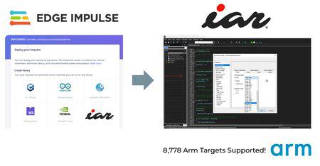IAR-kunder kan nu integrere ML- og AI-teknologier fra Edge Impulse
