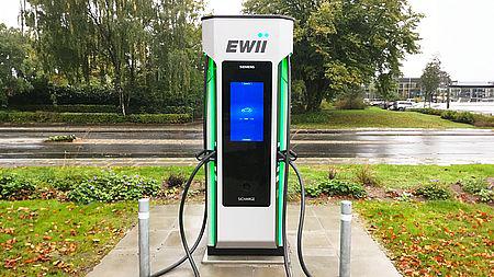 EWII opstiller omfattende netværk af elbil-lynladere fra Siemens