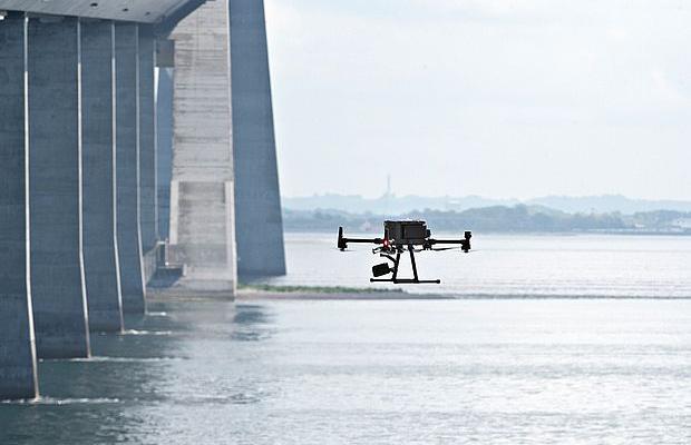 Droner, 3D-teknologi og AI forlænger levetiden af Storebæltsbroens beton