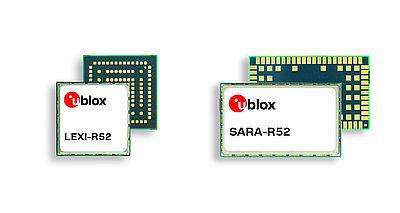 Kompakte LTE-M moduler med indbygget GNSS