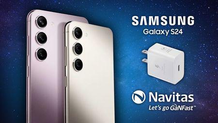 GaN-teknologi i opladere til de nye Samsung S24 AI smartphones