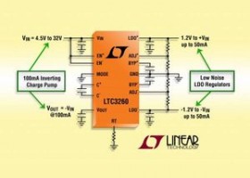High-voltage charge pump med lav ripple