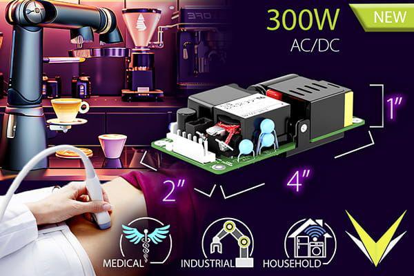 Nye 300W strømforsyninger med medico- og ITE-godkendelser