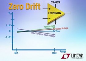 Zero-drift op-amp med stort dynamikområde