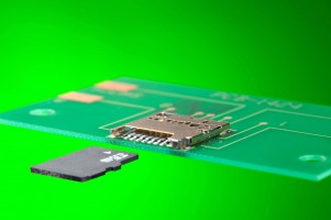 Ultrakompakt microSD memorykort konnektor