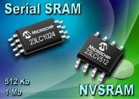 Microchip lancerer store og lynhurtige serielle SRAM'er