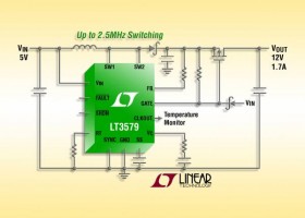 Boost/inverting DC/DC konverter med fejlbeskyttelse