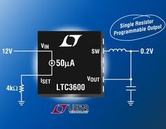 Stepdown regulator kan justeres ned til 0V med bare én modstand