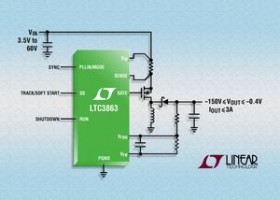Inverterende DC/DC controller med kun én induktor