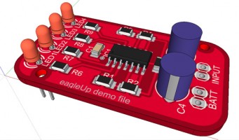 EAGLE PCB-designværktøj kan lave 3D-visualisering af komplekse boards