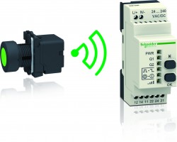 Tråd- og batteriløs trykknap