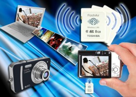Memorycard med indbygget WLAN
