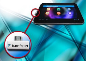 microUSB adaptormodul er kompatibel med TransferJet standarden
