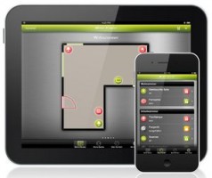 Z-Wave home control system styres med smartphone eller tablet